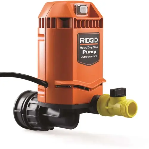 Quick Connect Pump Accessory for RIDGID Wet Dry Vacs Orange and Black Quick Connect Pump Accessory for RIDGID Wet Dry Vacs Orange and Black