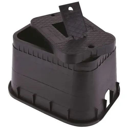 12 in. Meter Box Rectangular Black
