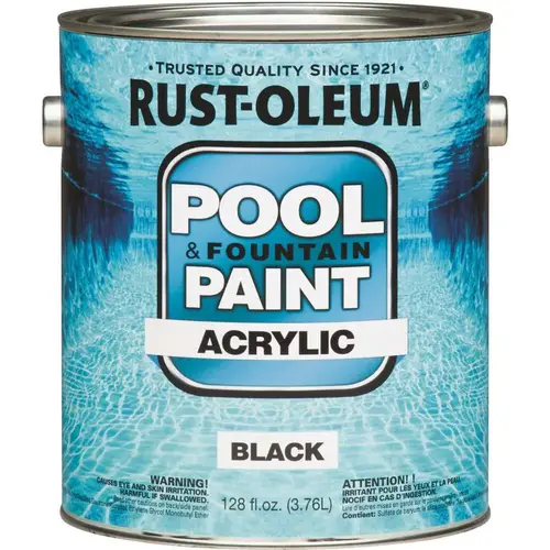 1 gal. Black Acrylic Pool and Fountain Paint 1 gal. Black Acrylic Pool and Fountain Paint