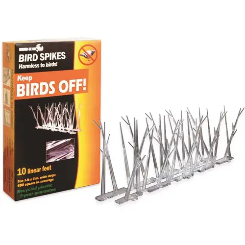 10 ft. Original Plastic Bird Spikes Bird Control Kit