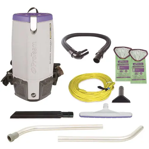 Super Coach Pro 10, 10 Qt. Backpack Vacuum with Xover Multi-Surface Wand Tool Kit
