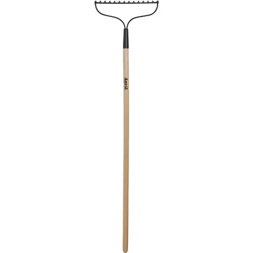 51 In Wood Handle Steel 14-Tine Bow Rake