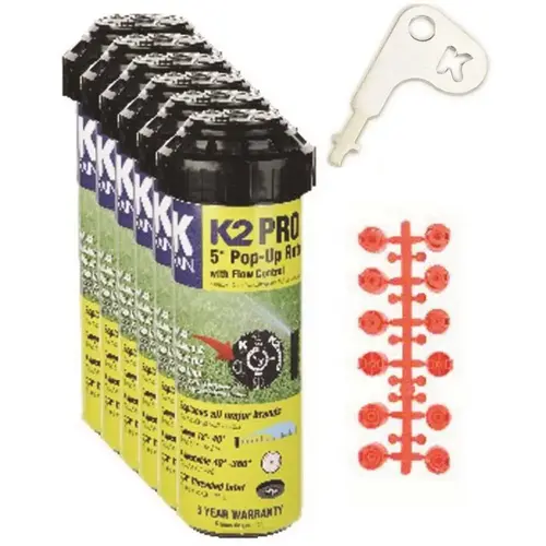 5 in. K2 Pro Gear Drive Sprinkler - pack of 6