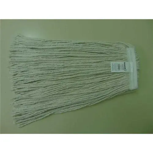 24 oz. 4-Ply, 1 in. Headband Natural Cotton Cut End Mop Head OFF WHITE - pack of 6 24 oz. 4-Ply, 1 in. Headband Natural Cotton Cut End Mop Head OFF WHITE - pack of 6