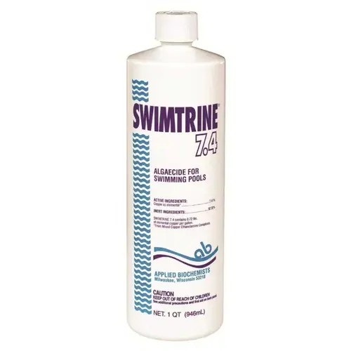 1 Qt. 32 oz. Algaecide Applied Biochemists Swimtrine 7.4 Algaecide 1 Qt. 32 oz. Algaecide Applied Biochemists Swimtrine 7.4 Algaecide