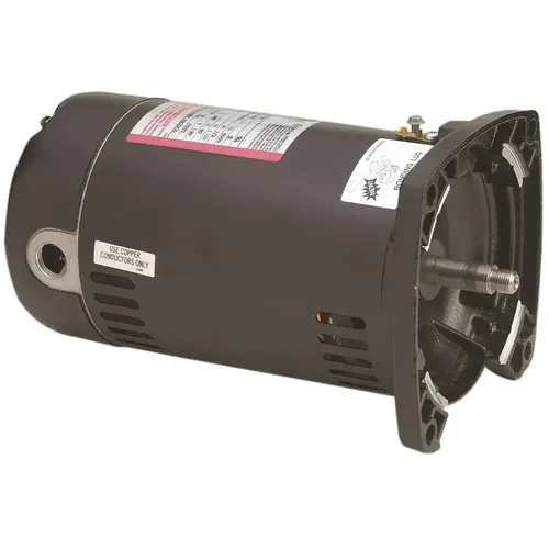 SQUARE FLANGE POOL FILTER MOTOR, 115 - 230 VOLTS, 12.6 - 6.3 MAX AMPS, 3/4 HP, 3,450 RPM Black SQUARE FLANGE POOL FILTER MOTOR, 115 - 230 VOLTS, 12.6 - 6.3 MAX AMPS, 3/4 HP, 3,450 RPM Black
