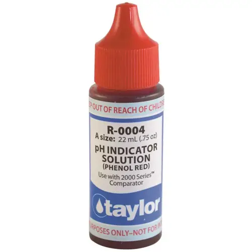 0.75 oz. Bottle Test Kit Replacement Reagent Refill Bottles Phenolic Red Reagent 0.75 oz. Bottle Test Kit Replacement Reagent Refill Bottles Phenolic Red Reagent