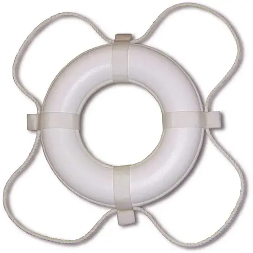 24 in. Ring Buoy United State Coast Guard Approved White 24 in. Ring Buoy United State Coast Guard Approved White