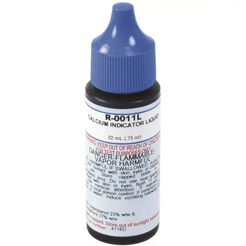 3/4 oz. Test Kit Replacement Reagent Refill Bottles Calcium Indicator Reagent 3/4 oz. Test Kit Replacement Reagent Refill Bottles Calcium Indicator Reagent