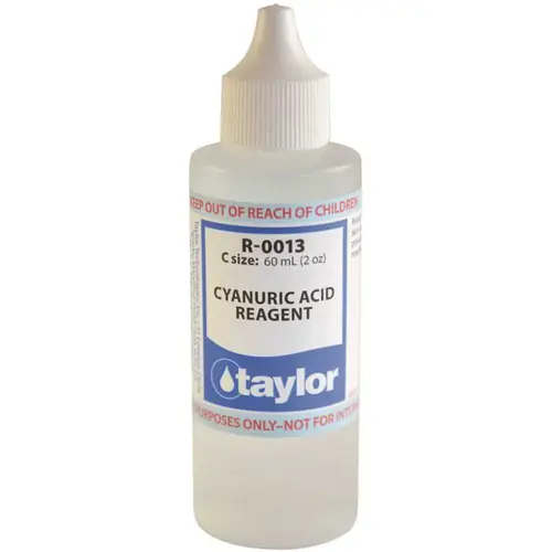 2 oz. Bottle Test Kit Replacement Reagent Refill Bottles Cyanuric Acid Reagent 2 oz. Bottle Test Kit Replacement Reagent Refill Bottles Cyanuric Acid Reagent