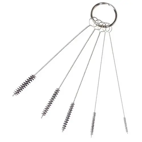 209 Mini Spray Gun Cleaning Brush Set, 4 in OAL, 1/16 to 1/4 in Brush, Nylon 209 Mini Spray Gun Cleaning Brush Set, 4 in OAL, 1/16 to 1/4 in Brush, Nylon