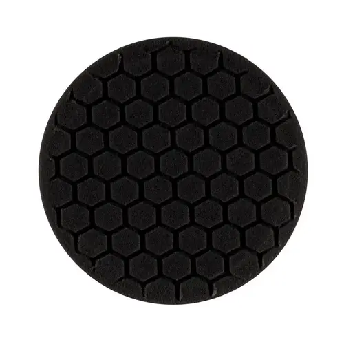 Black foam grip pad with hex face pattern and center ring