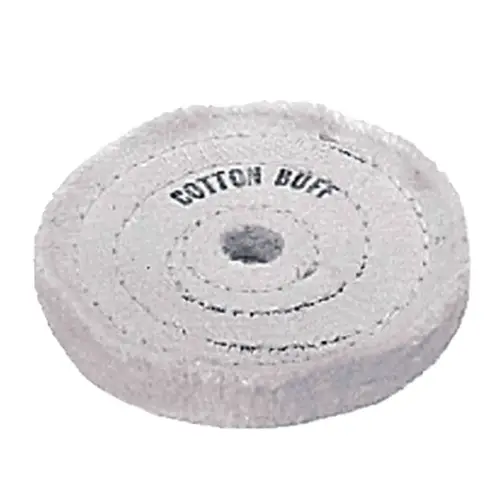 Polishing Pad, with Backing Pad, 7 in dia, 5/8 in-11 TPI, 3000 RPM, Cotton Blend - pack of 5 Polishing Pad, with Backing Pad, 7 in dia, 5/8 in-11 TPI, 3000 RPM, Cotton Blend - pack of 5