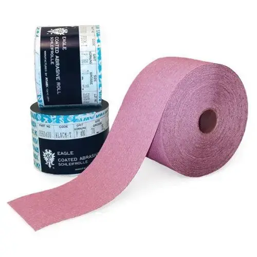 File Sheet Roll, 2-3/4 in W x 20 m L, 80 Grit, P80-C Grade, Aluminum Oxide Abrasive