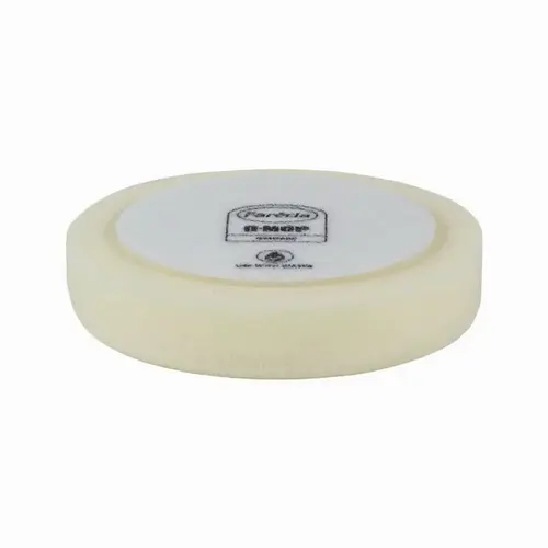 Compounding Pad, 6 in Dia, Hook and Loop Attachment, Foam Pad, White Compounding Pad, 6 in Dia, Hook and Loop Attachment, Foam Pad, White