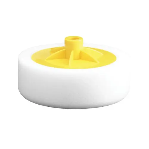 Standard Compounding Head, 6 in Dia, 5/8-12 Threaded, Foam Pad, White