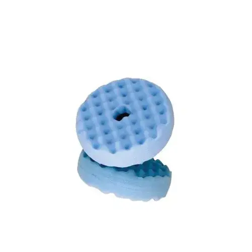 Double Sided Ultrafine Polishing Pad, 6 in Dia, Quick Connect Attachment, Foam Pad, Blue Double Sided Ultrafine Polishing Pad, 6 in Dia, Quick Connect Attachment, Foam Pad, Blue