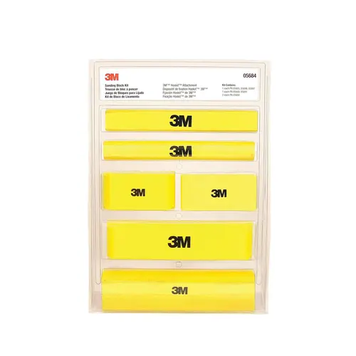 0 Hand Sanding Block Kit, Hookit Attachment Yellow 0 Hand Sanding Block Kit, Hookit Attachment Yellow