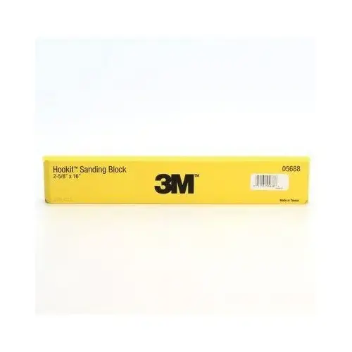 Sanding Block, 16 in Dia L x 2-5/8 in W, Hook and Loop Attachment Yellow Sanding Block, 16 in Dia L x 2-5/8 in W, Hook and Loop Attachment Yellow