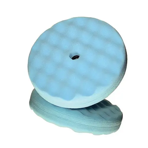 Double-Sided Ultrafine Polishing Pad, 8 in Dia, Quick Connect Attachment, Foam Pad, Blue Double-Sided Ultrafine Polishing Pad, 8 in Dia, Quick Connect Attachment, Foam Pad, Blue
