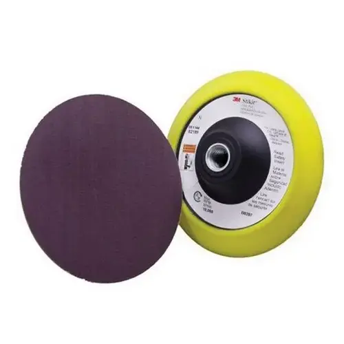 821 Series Dust Control Regular Disc Pad, 5 in Dia, 5/8 in - 11 TPI Arbor, PSA Attachment Red 821 Series Dust Control Regular Disc Pad, 5 in Dia, 5/8 in - 11 TPI Arbor, PSA Attachment Red
