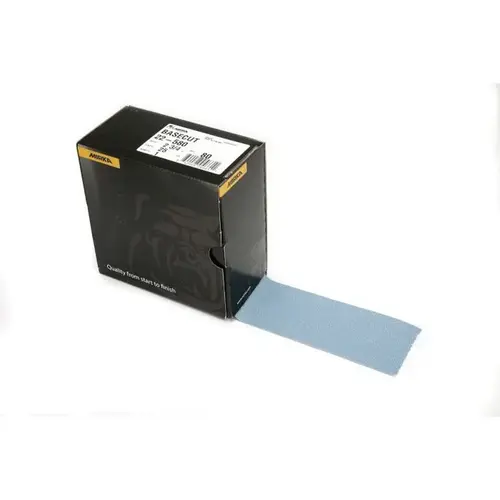 22580180 22 Series Semi-Open Coated Autokut Sheet Roll, 2-3/4 in W x 75 ft L, P180 Grit Blue