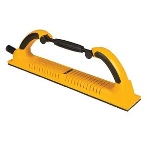 Mirka 9116F Flex Grip Faced Sanding Block, 2-3/4 in W x 16-1/2 in L, Hook and Loop Attachment Yellow