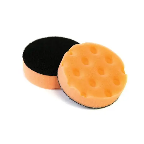 CCS Polishing Pad, 3-1/4 in Dia, Hook and Loop Attachment, Foam Pad, Orange CCS Polishing Pad, 3-1/4 in Dia, Hook and Loop Attachment, Foam Pad, Orange