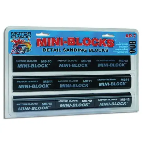 Assorted Pack Sanding Block, 3-1/2 in L