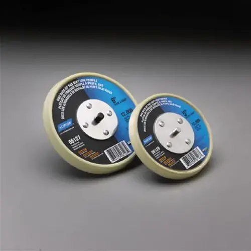 06126 Low Profile Back-Up Pad, 5 in Dia, PSA Attachment White 06126 Low Profile Back-Up Pad, 5 in Dia, PSA Attachment White