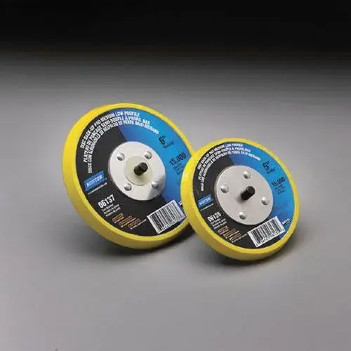 06137 Low Profile NorGrip Back-Up Pad, 6 in Dia, Hook and Loop Attachment Yellow 06137 Low Profile NorGrip Back-Up Pad, 6 in Dia, Hook and Loop Attachment Yellow