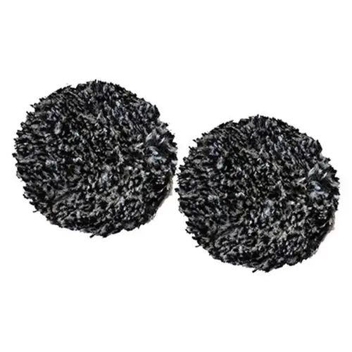 Cutting Pad, 3 in Dia, Microfiber Pad, Black