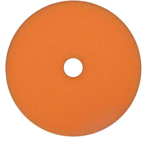 Polishing Pad, 6-3/8 in Dia, Foam Pad, Orange Polishing Pad, 6-3/8 in Dia, Foam Pad, Orange