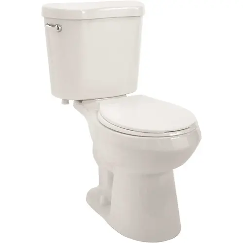 Select 1.28 GPF Single Flush Round Bowl Toilet in White with Seat Included Select 1.28 GPF Single Flush Round Bowl Toilet in White with Seat Included