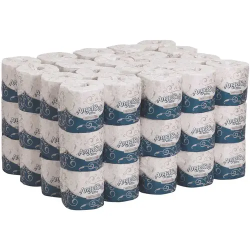 Toilet Tissue Paper Ultra 2-Ply Premium Embossed White - pack of 60
