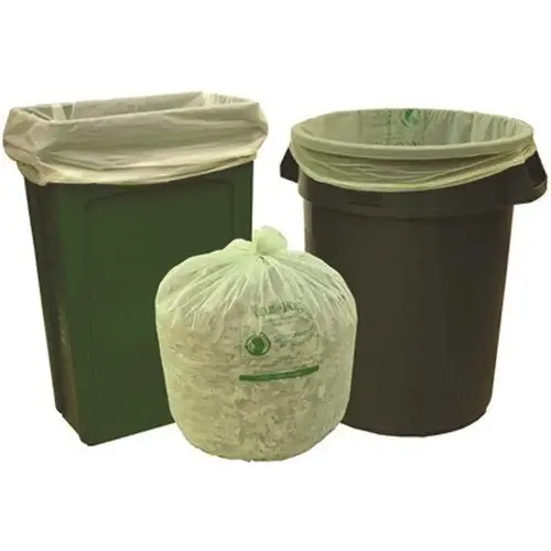 55 gal. Compostable Trash Bags, 42 in. x 48 in., 1.0 MIL, Green - pack of 100 55 gal. Compostable Trash Bags, 42 in. x 48 in., 1.0 MIL, Green - pack of 100