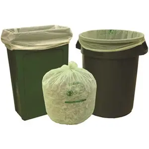 Natur-Bag NT1025-X-00013 39 gal. Compostable Trash Bags, 35 in. x 44 in., 1.0 MIL, Green - pack of 100
