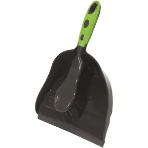 O-CEDAR COMMERCIAL 96423 DUSTPAN AND BRUSH Black