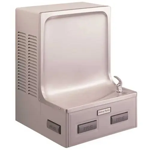 8 GPH Barrier Free Water Cooler Drinking Fountain Platinum Vinyl