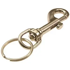 LUCKY LINE 4511 Bolt Snap Key Holder Silver