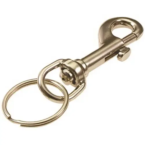 Bolt Snap Key Holder Silver