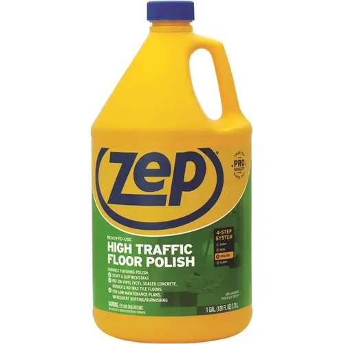 128 oz. High Traffic Floor Polish Clear - pack of 4