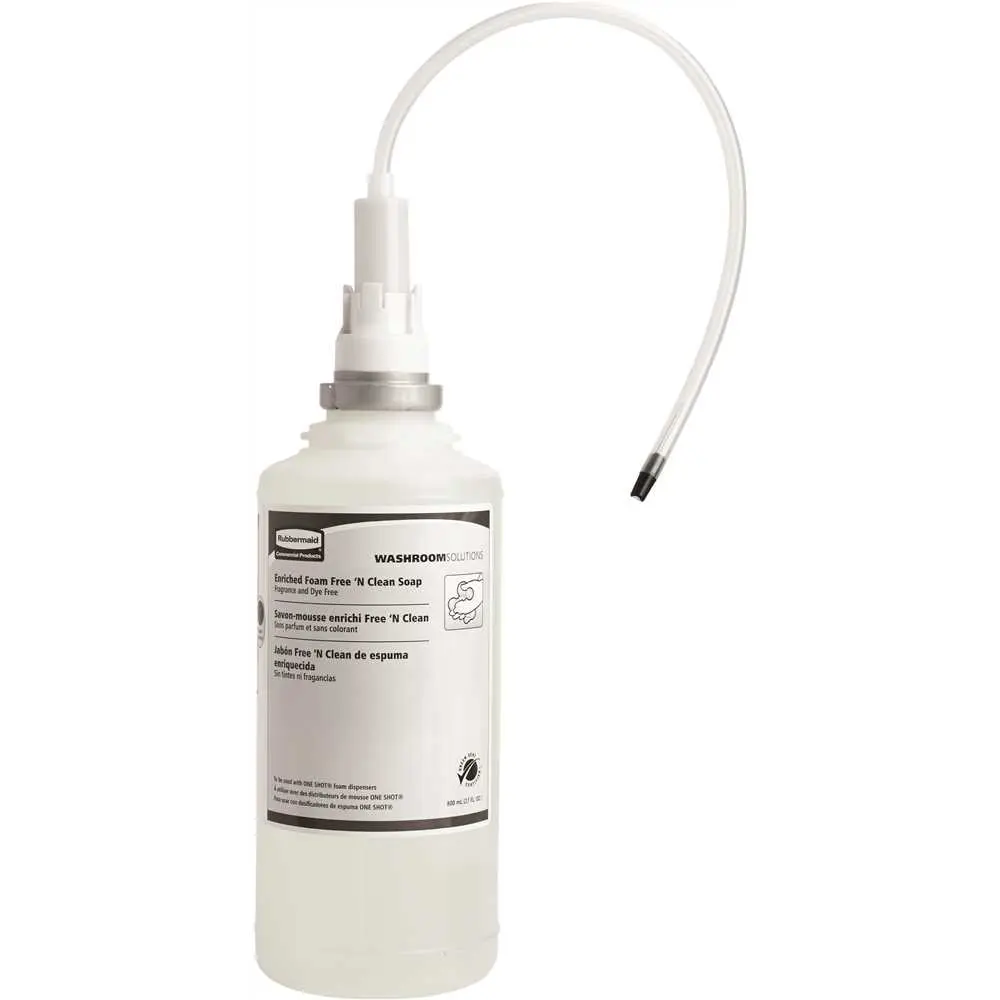Rubbermaid Free N Clean 64 oz. Fragrance Free Enriched Foam Soap Dispenser Refill Clear FG750389