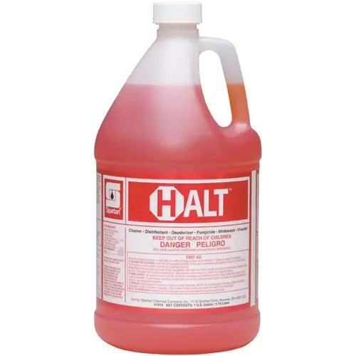 Halt 1 Gallon One Step Cleaner/Disinfectant Orange Halt 1 Gallon One Step Cleaner/Disinfectant Orange