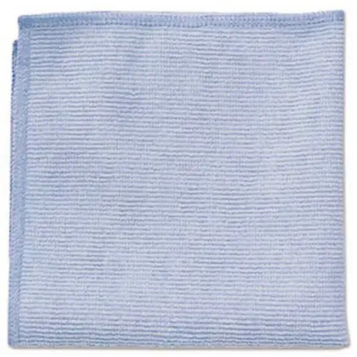 Light Commercial Microfiber Cloth, 16 x 16 inch, Blue, All-Purpose Rag/Towel