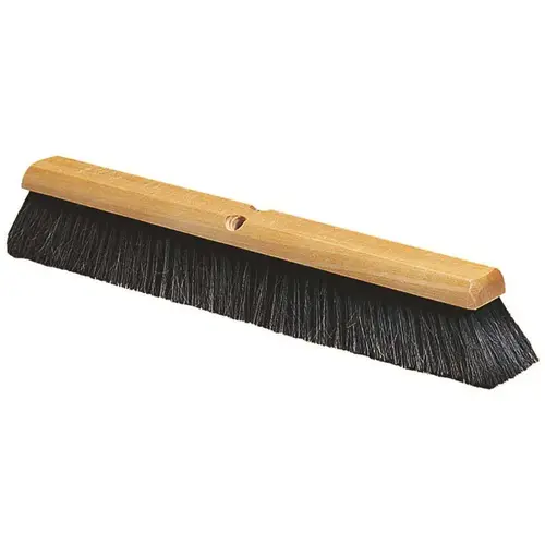 24 in. Horse Hair Brush Floor in Black with Plastic Block 24 in. Horse Hair Brush Floor in Black with Plastic Block
