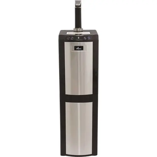 3-5 Gal. Hot/Room/Cold Temperature Bottom Load Water Cooler Dispenser w/ Kettle Feature/Faucet in Stainless Steel/Black 3-5 Gal. Hot/Room/Cold Temperature Bottom Load Water Cooler Dispenser w/ Kettle Feature/Faucet in Stainless Steel/Black