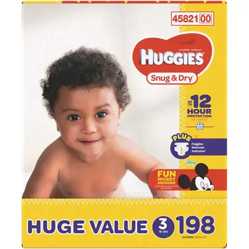 Snug and Dry Diapers Size 3 White - pack of 198 Snug and Dry Diapers Size 3 White - pack of 198