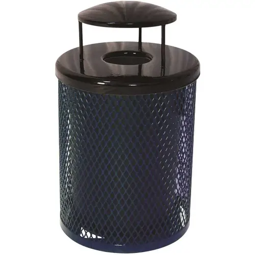 Everest 55 Gal. Ultra-Blue Trash Receptacle with Rain Bonnet Color/Finish Family Everest 55 Gal. Ultra-Blue Trash Receptacle with Rain Bonnet Color/Finish Family