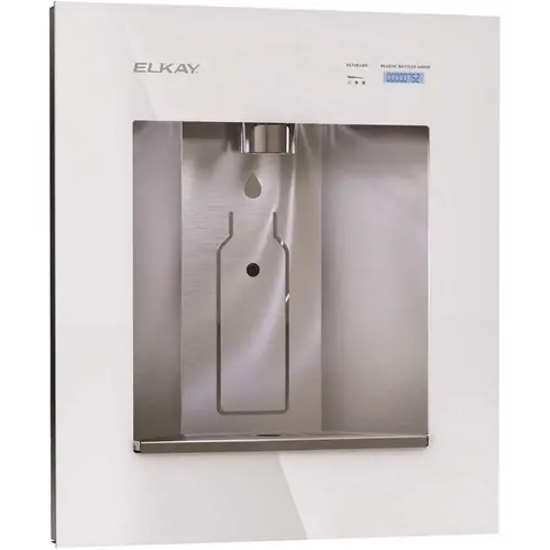 ezH2O Liv Built-In Filtered Water Dispenser, Remote Chiller in Aspen White